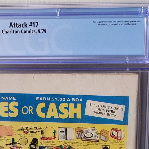 GRADED AND SEALED, RARE, VINTAGE 1979 ATTACK COMIC BOOK, ISSUE #17!!! - Picture 5 of 6